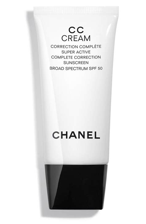 chanel cc cream super active correction complete sunscreen spf 50|best tinted skin moisturizer with sunscreen.